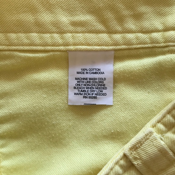 Express Yellow Shorts - Size 10 - Picture 5 of 5